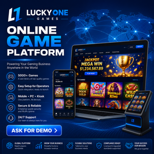 Plateforme de jeu en ligne Luckyone Games, système multi-jeux, sécurisé, fiable, portable, numérique pour salles de jeux d'arcade - Product Image 3