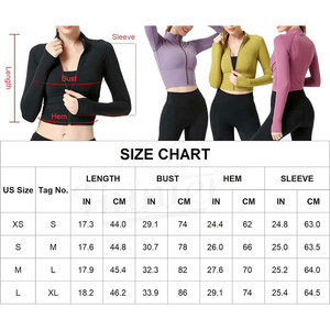 Logo personnalisé vêtements de sport à manches longues pour femmes veste de yoga fitness et d'entraînement de haute qualité vêtements de sport veste de yoga - Product Image 6