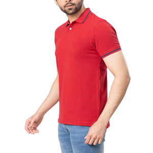 Polo décontracté à manches courtes pour hommes avec logo personnalisé Nouveau design Tissu tricoté Spandex Logo personnalisé Design - Product Image 3