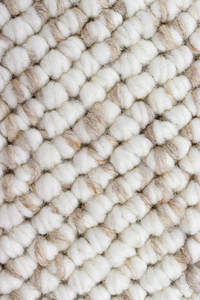 Vente en gros de qualité supérieure beige crème naturel 100% laine de Nouvelle-Zélande fabrication artisanale tissage de boucle texture douce tapis durable luxueux - Product Image 3