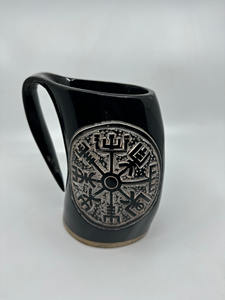 Corne à boire viking écologique polie (corne de buffle et agate) avec support de style animal - Décoration d'intérieur de la meilleure qualité - Product Image 5