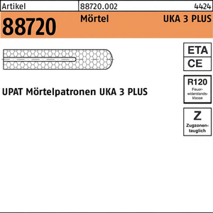 Cartucho de Mortero R 88720 3 PLUS M8, Resina de Poliéster, 10 Anclajes para Concreto por Unidad de Empaque UPAT - Product Image 3