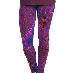 Vente en gros 2024 Leggings de sport pour femmes sur mesure Tie Dye Pantalons Spandex/Coton Séchage rapide Respirant Logo et couleurs personnalisés - Product Image 4