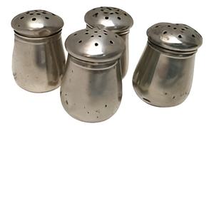 Precio bajo Juego de 2 piezas Espejo pulido Forma personalizada Molinillos de pimienta de metal Utensilios de cocina Contenedores de Salero Precio competitivo - Product Image 3