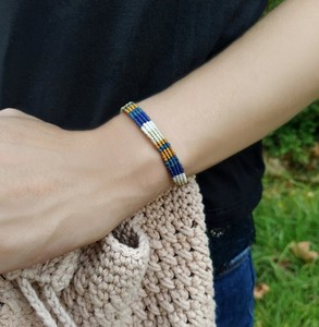 Colorful Unisex Braided Rope Wristband, <b>Adjustable</b> Rope <b>Bracelet</b>, Autumn Colors Wristband - Product Image 2
