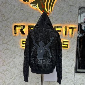 Taille confortable personnalisé imprimé le plus demandé sweat à capuche à fermeture éclair Puff Printed fabriqué en usine prix bon marché sweats à capuche pour hommes sweats à capuche - Product Image 4