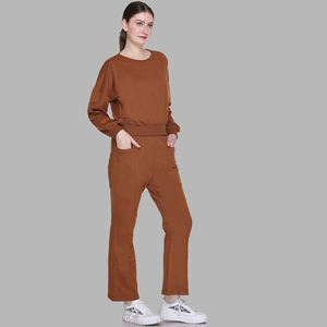 Nardon Apparel Vêtements d'hiver Streetwear Survêtement en coton de haute qualité pour femmes Ensemble 2 pièces personnalisé Pantalon de survêtement imprimé et sweat à capuche - Product Image 5