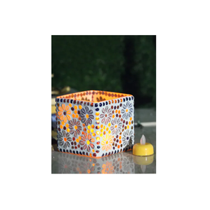 Porte-bougie décoratif en mosaïque blanche, porte-lumière en T, vente en gros, bougie colorée bon marché, divers modèles - Product Image 1