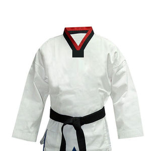 Venta al por mayor de uniformes de Taekwondo hechos a medida para hombres, de alta calidad uniforme de Taekwondo, uniformes de Taekwondo personalizados OEM para artes marciales - Product Image 3