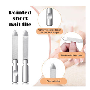 Mini Lima de Uñas Recta de Acero Inoxidable de Doble Cara para un Aseo Preciso y Uso Prolongado - Product Image 2