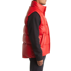 Gilet matelassé personnalisé pour femme, gilet matelassé sans manches zippé, vêtement d'extérieur unisexe pour homme, ultra-léger, décontracté, respirant, hiver - Product Image 4