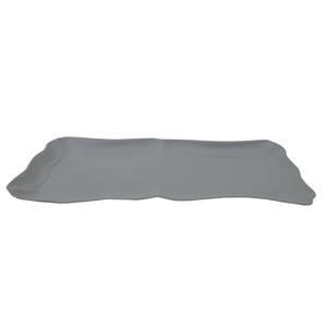 Bandeja de servicio de hierro de lujo moderna piedra gris utilizable para restaurante hogar utensilios de cocina decorativos cafetería del hogar a granel - Product Image 2