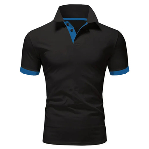 Chemise de golf décontractée à manches courtes pour homme, avec logo personnalisé, respirante, en tissu toile à motif uni, couleur personnalisée - Product Image 4