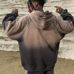 Sudadera con capucha lavada Vintage de alta calidad para hombres Diseño personalizado Sun Fade 100% Algodón Hot Winter Streetwear-Sudaderas con capucha al por mayor - Product Image 4