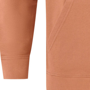 Sweat à capuche zippé 100% coton de haute qualité pour hommes pour impression bouffante Logo en relief blanc lourd pour la saison d'hiver teint uni - Product Image 2