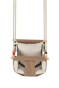 Balançoire en bois réglable Portable pour bébé enfant en bas âge pour intérieur extérieur jardin jouer OEM 2025 entrepôt salon salle à manger hôtel - Product Image 4