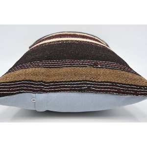 พรมขนสัตว์ถักสีน้ำตาล16X24นิ้วหมอนดีไซน์ทอลายวินเทจ - Product Image 5