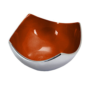 Plato de corazón esmaltado turquesa aluminio fundido de metal - Product Image 4