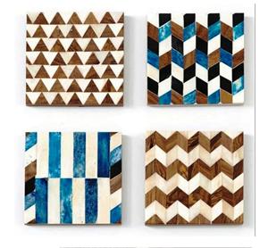 Juego de posavasos de MATERIAL PERSONALIZADO Almohadillas de piedra redondas de estilo clásico para cocina Hecho en India - Product Image 4