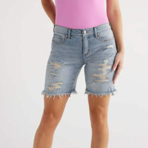 Shorts de Mezclilla Transpirables para Mujer, Cierre de Botones de Algodón, Shorts de Mezclilla Cortos para Mujer, Precios Razonables, Jeans Cortos de Mezclilla para Chicas - Product Image 5