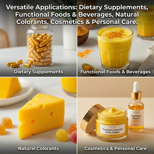 Estratto Naturale di Curcumina 95% in Polvere, Antinfiammatorio, Antiossidante, Protezione Epatica, Sbiancante, Idrosolubile/Liposolubile - Product Image 5
