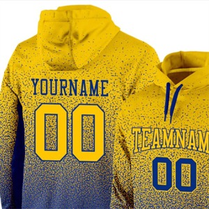 Wholesale Custom Winter Sports Hoodie <b>Heat</b>-Transfer Printed Team Uniform Breathable Activewear Pullover 100% Cotton Custom Team - Product Image 2