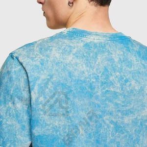 Último diseño sólido largo transpirable de alta calidad cómodo suave personalizado de gran tamaño camisetas de los hombres con 100% algodón orgánico - Product Image 6