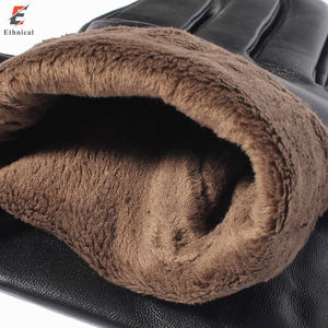 Gants de conduite en cuir PU pour hommes pour le sport Top Design Hiver Gants de cyclisme d'extérieur à la mode Logo personnalisé Applicable au quotidien - Product Image 2