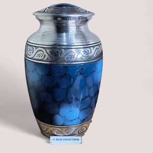 Suministro al por mayor de urna de cremación de temática cósmica que descansa entre las estrellas para cenizas de un ser querido simbolismo de arte celestial estilo indio - Product Image 5