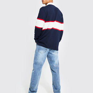 Rugby en toile unie pour homme de haute qualité, personnalisable, 100% coton, respirant, vêtement décontracté avec poche - Product Image 4