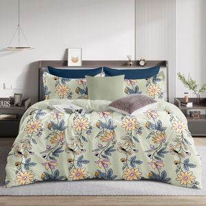 Classic <b>Double</b> Bedsheet 120GSM Smooth Stylish Bedding Set Designed For All <b>Bed</b> <b>Sizes</b> Including <b>King</b> <b>Size</b> Comfort Sheets - Product Image 6