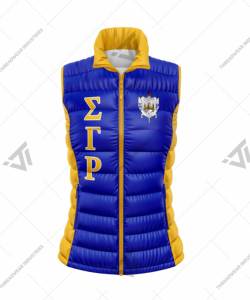 Sigma gama Rho-chaqueta acolchada de Sorority, personalizada - Product Image 1