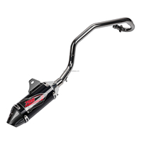 JFGRACING Pot d'échappement durable en acier inoxydable pour moto KLX110 KLX110L 2012-2024, pièce en aluminium 6061 pour moto tout-terrain
