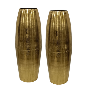 Ensemble de vases à fleurs de designer de meilleure qualité couleur or Vase de sol de luxe moderne pour la décoration de mariage Nouveau design de fantaisie - Product Image 1