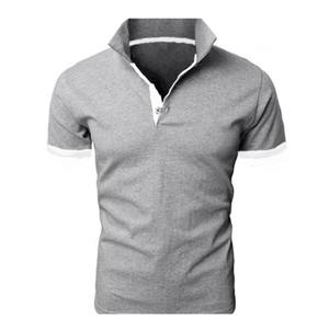 New Polo Shirt Men Summer Stretching Men's Shorts Sleeve Polo <b>Business</b> Casual Contrast Color Men Polos Shirt Tee Brand Clothes - Product Image 3