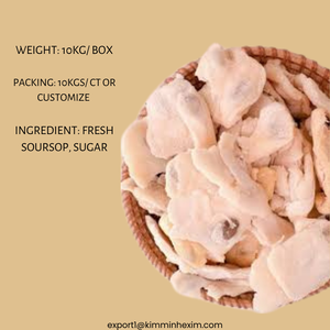 Guanábana Tropical Natural de Vietnam, Guanábana Seca Suave de Sabor Dulce, Suministro a Granel para Compradores B2B - Product Image 4