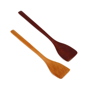 Ustensile de cuisine naturel tourneur de taverne en bois louche cuillère spatule pour remuer le mélange servant l'armement à vendre - Product Image 2