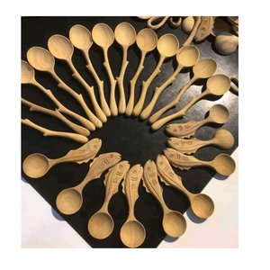 Ensemble de cuillères en bois faites à la main fabriqué au Vietnam sûr et durable pour la cuisine - Product Image 3