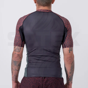 Camiseta de Compresión Unisex de Spandex/Nailon de la Mejor Calidad, Manga Corta, Transpirable, Ajustada, para Gimnasio, Entrenamiento Físico - Product Image 6