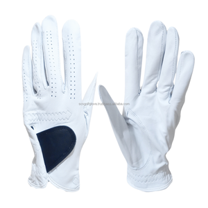 Guantes de golf de piel de oveja zurda personalizados de primera calidad para hombres y mujeres, cuero Cabretta transpirable, logotipo personalizado, deportes al aire libre accesibles - Product Image 1