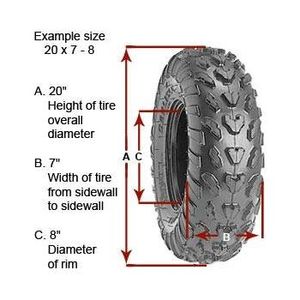 Neumático todoterreno para ATV/UTV 24 x 9.50 - 10 75F 4 Ply A/T AT489 Carlisle 5793P2 - Product Image 3