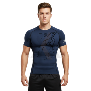 เสื้อกีฬาออกแบบโลโก้เองได้ สำหรับผู้ชาย ผู้หญิง และทุกเพศ เหมาะสำหรับออกกำลังกาย ฟิตเนส ซับลิเมชั่น ระบายอากาศ น้ำหนักเบา แห้งเร็ว - Product Image 1