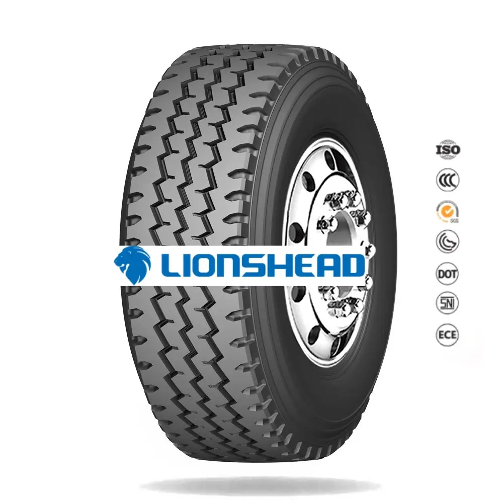 Lionshead Topband Merk 16 Inch Volledig Stalen Radiale Binnenband Type Vrachtwagenbanden 6.50r16 7.00r16 7.50r16 8.25r16 Foto 'S & Foto 'S