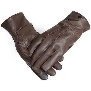 ถุงมือหนังผู้ชายคุณภาพสูงยอดนิยม หน้าจอสัมผัสได้ สีตามสั่ง กันความร้อน ใช้ได้ทุกวัน ลำลอง ใช้กลางแจ้ง ความยาวข้อมือปกติ - Product Image 1