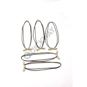 2024 nouveau concepteur officier Hap cordons fil de lingot métal soie Nylon casquette cordons mentonnières enduit fil de lingot nouveau Design cérémonial - Product Image 1