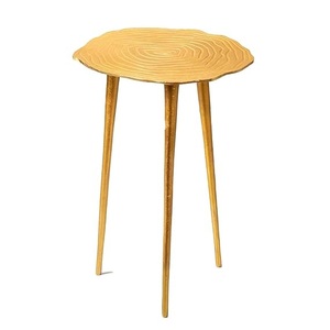 Mesa de centro lateral redonda de aluminio de alta calidad con acabado pulido Mesa de centro lateral moderna más exigente - Product Image 2