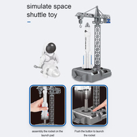 Vente chaude 2025 Astro jouet navette spatiale jouet Exploration lance-roquettes jouer ensemble vaisseau spatial avec astronautes Figure modèle d'avion