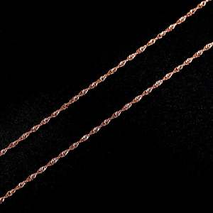 Jeulia Singapore Twisted <b>Rope</b> <b>Chain</b> Sterling Silver Necklace - Product Image 6