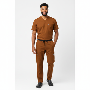 ชุดขัดผิวสำหรับผู้ชายชุดทางการแพทย์ผ้าเนื้อเรียบสำหรับคลินิกโรงพยาบาลออกแบบได้ตามต้องการ - Product Image 6