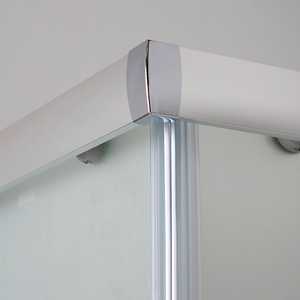 Mampara de Ducha Cuadrada de 90 x 90 cm con Vidrio Satinado de 6 mm y Puertas Corredizas en Génova - Product Image 6